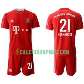 Bayern Monaco Lucas Hernandez 21 Bambino Maglia Prima 2020/2021 Manica Corta (+ Pantaloncini)